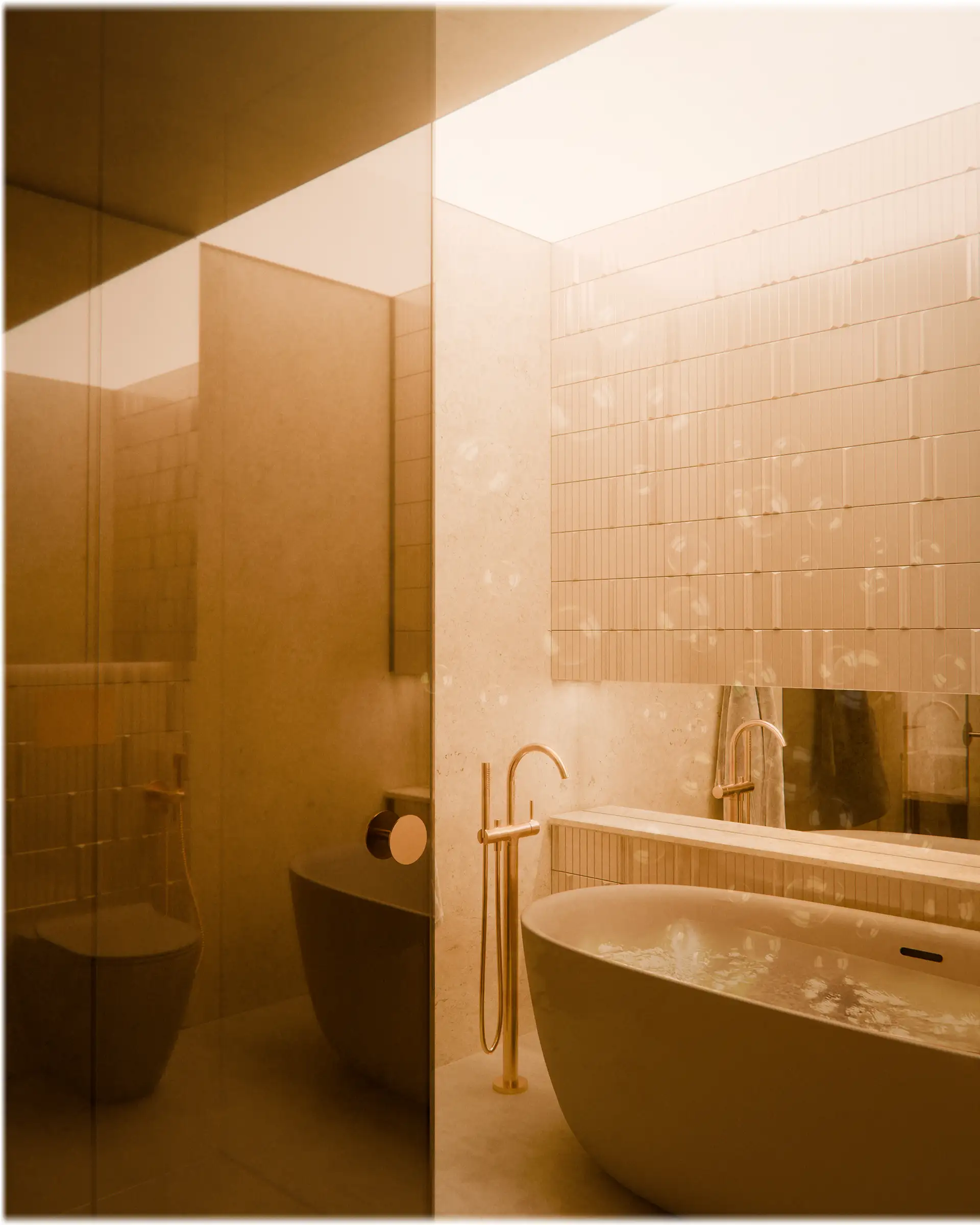 image showing master bathroom of maki polne